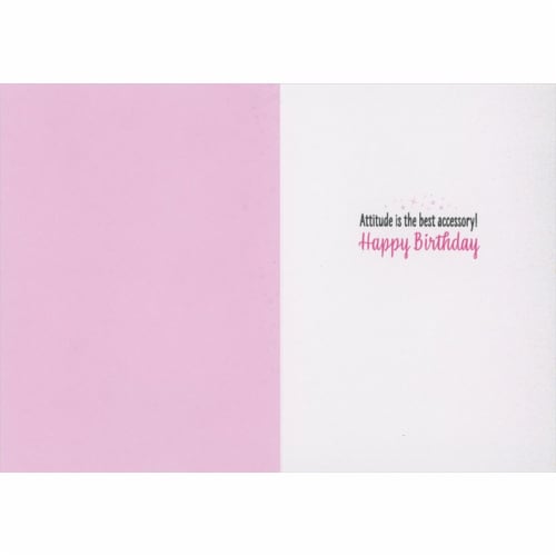 Avanti Press Greeting Card Birthday- Fancy Bubble Gum Cat Perspective: back