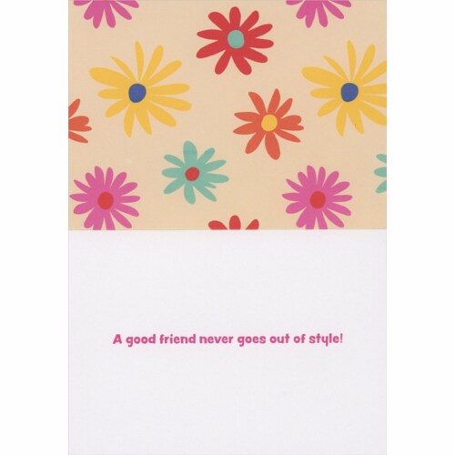 Avant Press Greeting Card Friendship Two Dogs Wearing Wigs Perspective: back