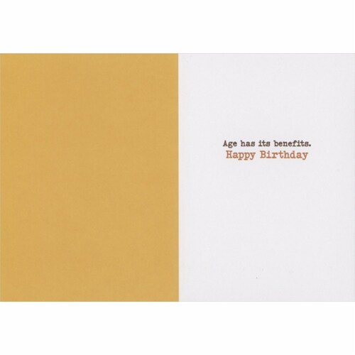 Avanti Press Greeting Card Birthday - Gray Cat with Mustache Perspective: back