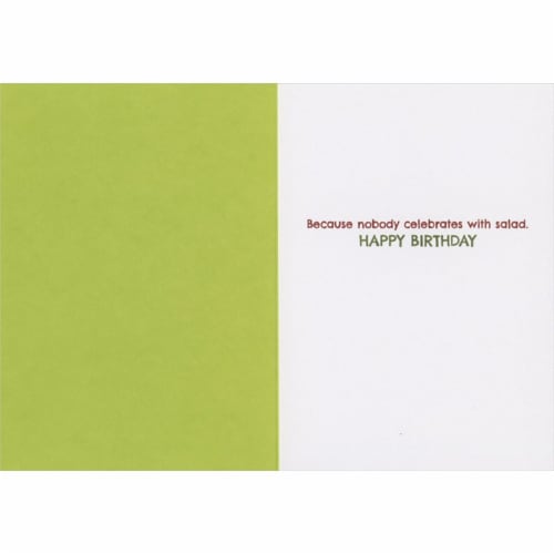 Avanti Press Greeting Cards Birthday- Bear with Pizzas and Six Pack Perspective: back