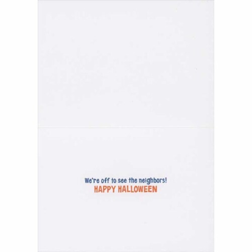 Avanti Press Greeting Cards Halloween Bulldogs in Costumes Perspective: back