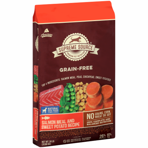 Supreme Source GrainFree Salmon & Sweet Potato Adult Dog Food, 24 lb