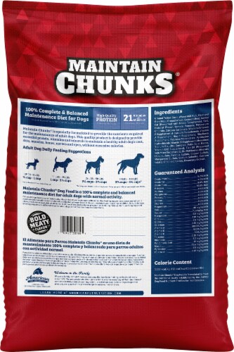 Maintain Chunks Adult Dog Food Perspective: back