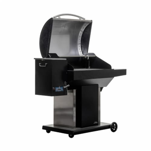 Usg730Ss Stainless Steel Wood Pellet Grill Perspective: back