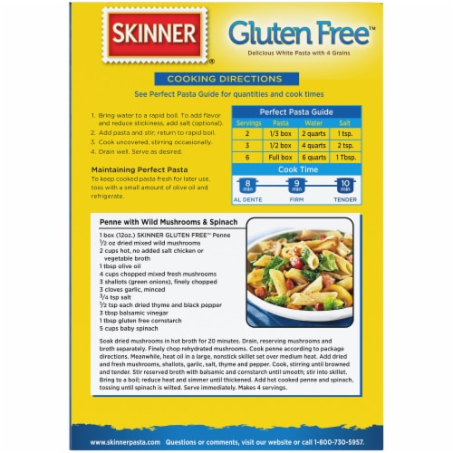 Skinner® Gluten Free Penne Rigate Pasta Perspective: back