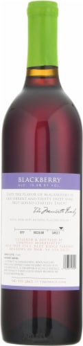 Chateau Morrisette Blackberry Virginia Wine Perspective: back