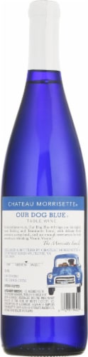 Chateau Morrisette Our Dog Blue Semi-Sweet Virginia Red Wine Perspective: back