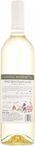 Chateau Morrisette Sweet Mountain Laurel Virginia White Wine Perspective: back