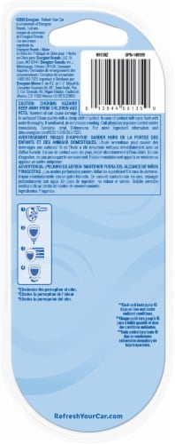 Refresh Your Car!® New Car Scent Odor Eliminating Vent Clips Perspective: back