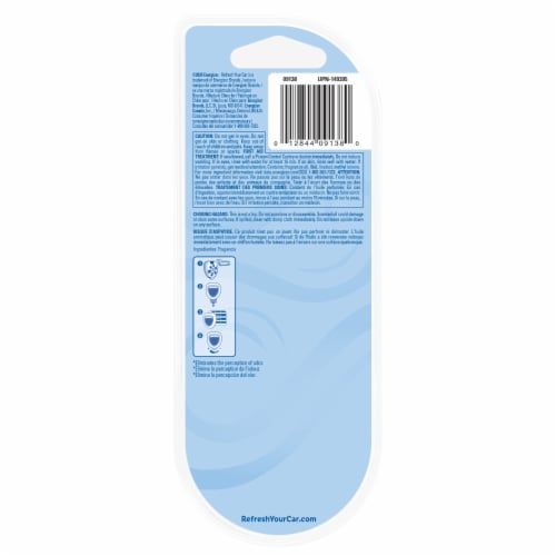 Refresh Your Car!® Fresh Linen Scent Odor Eliminating Vent Clips Perspective: back