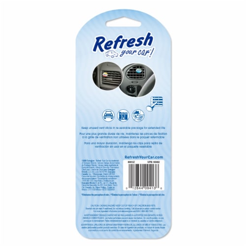 Refresh Your Car!® Vent Stick Air Freshener New Car / Cool Breeze Scent Perspective: back