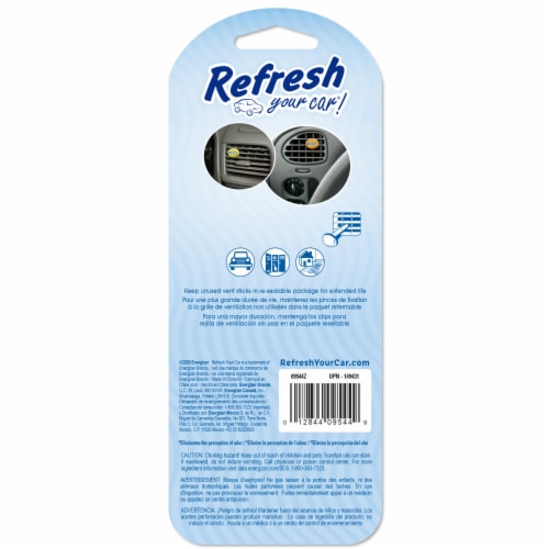 Refresh Your Car!® Hawaiian Sunrise Odor Eliminating Auto Vent Sticks Perspective: back