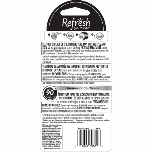 Refresh Your Car!® Diffuser Air Freshener Lightning Bolt™ Ice Storm™ Scent Perspective: back