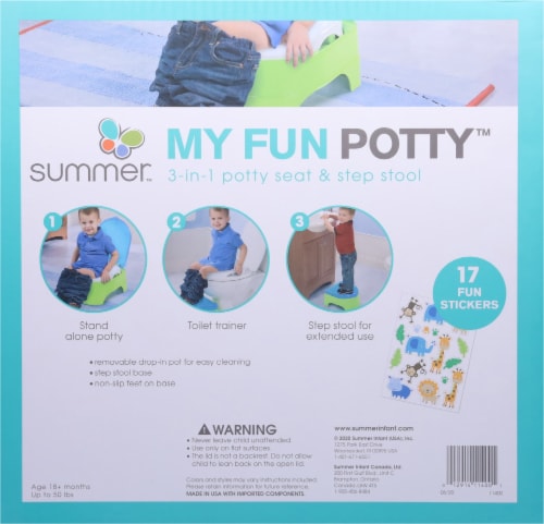Summer™My Fun Potty™Potty Seat & Step Stool Perspective: back