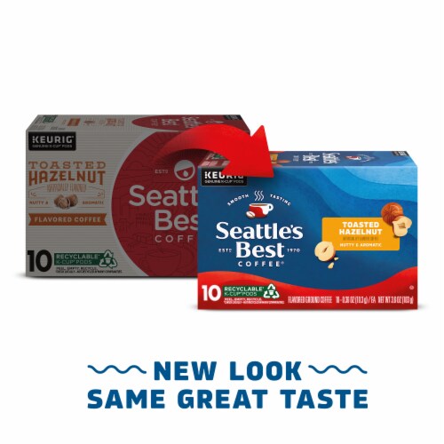 Seattle's Best Coffee™ Toasted Hazelnut Flavored Medium Roast K-Cup Coffee Pods Perspective: back