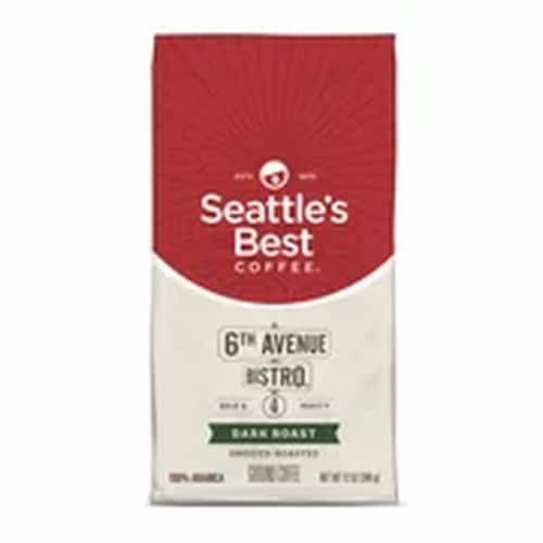 Seattle’s Best Coffee 6th Ave Bistro Dark Roast Ground Coffee Perspective: back