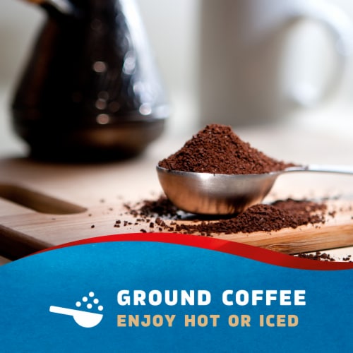 Seattle’s Best Coffee Sea Salt Toffee Flavored Roast Ground Coffee Perspective: back