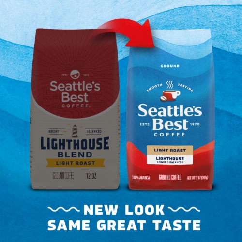 Seattle’s Best Coffee Lighthouse Light Roast Ground Coffee Perspective: back