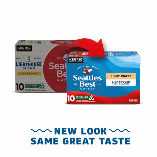 Seattle’s Best Coffee Lighthouse Light Roast K-Cup Coffee Pods Perspective: back