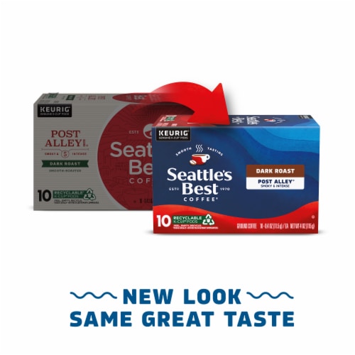 Seattle’s Best Coffee Post Alley Dark Roast K-Cup Coffee Pods Perspective: back