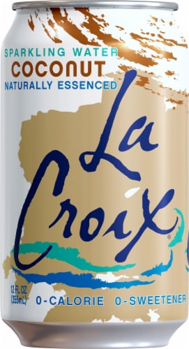 LaCroix® Coconut Flavored Sparkling Water Can Perspective: back