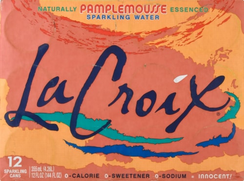 LaCroix® Grapefruit Flavored Sparkling Water Cans Perspective: back