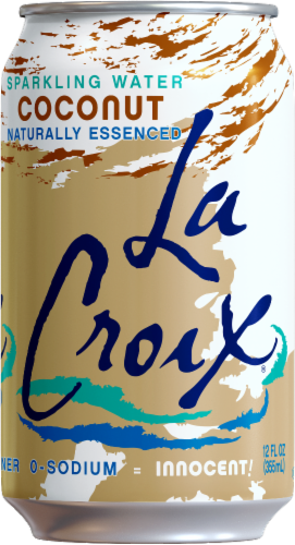 LaCroix Coconut Sparkling Water Perspective: back