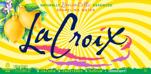 LaCroix® Limoncello Flavored Sparkling Water Cans Perspective: back
