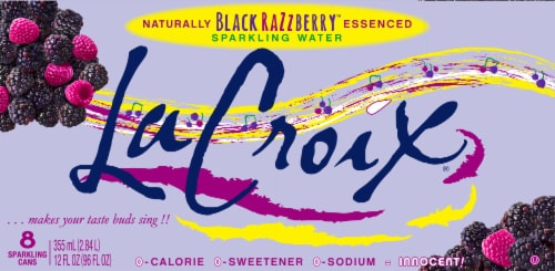 LaCroix® Black Razzberry Flavored Sparkling Water Cans Perspective: back