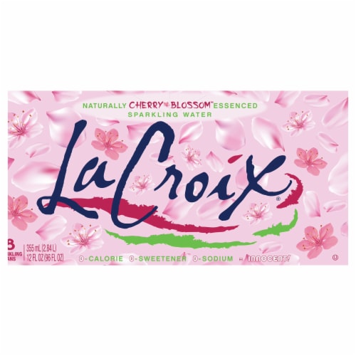 LaCroix® Cherry Blossom Naturally Essenced Flavored Sparkling Water Cans Perspective: back