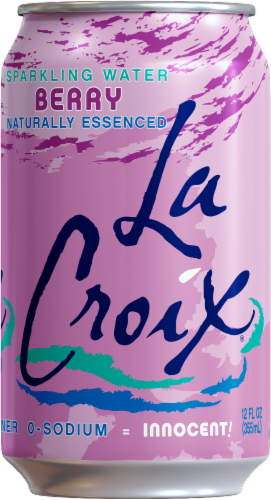 LaCroix® Naturally Berry Essenced Flavored Sparkling Water Cans Perspective: back