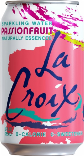 LaCroix® Passionfruit Flavored Sparkling Water Can Perspective: back