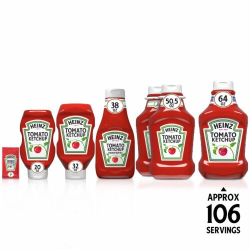 Heinz Tomato Ketchup Value Size, Bottle Perspective: back