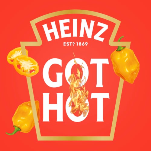 Heinz Extra Hot Habanero Spicy Tomato Ketchup Perspective: back