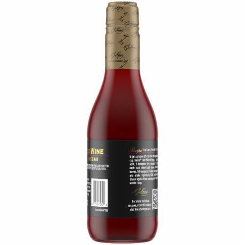 Heinz Gourmet Red Wine Vinegar, Bottle Perspective: back
