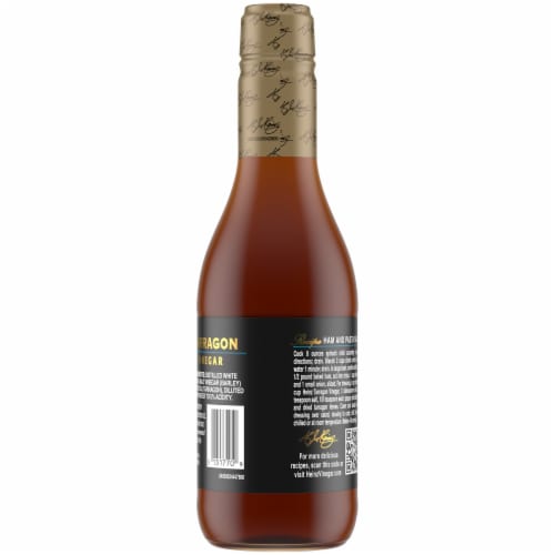 Heinz Gourmet Naturally Flavored Tarragon Vinegar, Bottle Perspective: back