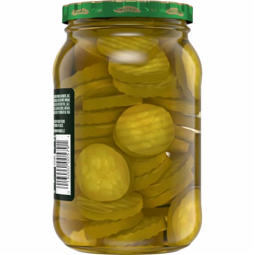 Heinz Hamburger Dill Pickle Chips, Jar Perspective: back
