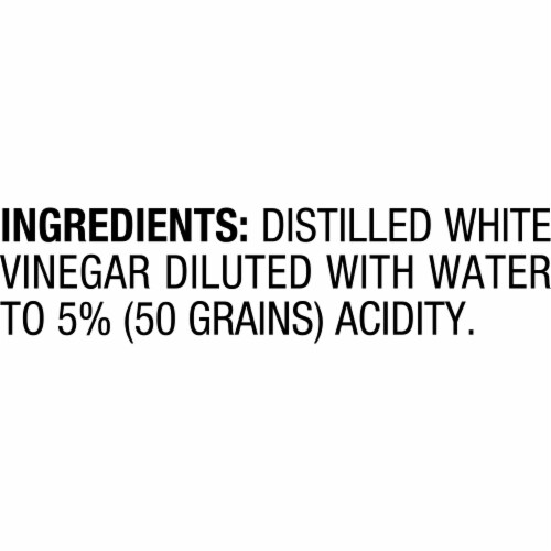 Heinz All Natural Distilled White Vinegar with 5% Acidity Perspective: back