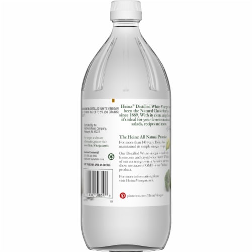 Heinz All Natural Distilled White Vinegar with 5% Acidity Perspective: back