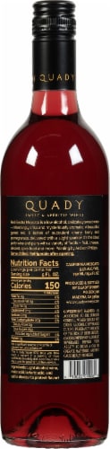 Quady Red Electra Moscato Perspective: back