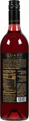 Quady Red Electra Moscato Perspective: back