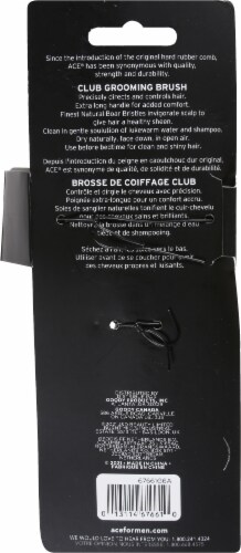 Ace Boar Bristles Club Brush - Black Perspective: back