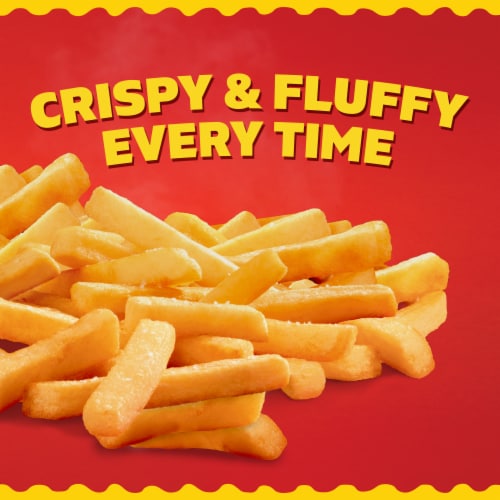 Ore-Ida Crispy Straight-Cut Fries, French Fried Potatoes, Value Size, Bag Perspective: back