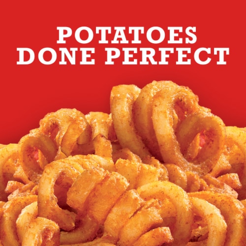 Ore-Ida Zesty Twirls Seasoned French Fries Fried Frozen Potatoes Perspective: back
