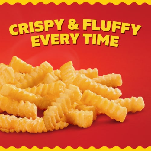 Ore-Ida Extra Crispy Crinkles French Fried Potatoes, Bag Perspective: back