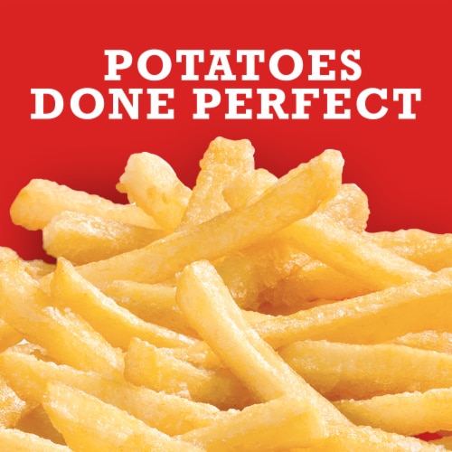 Ore-Ida Extra Crispy Fast Food French Fries French Fried Potatoes Perspective: back