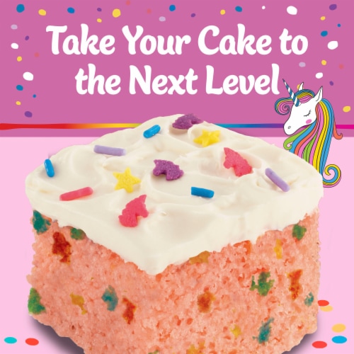 Pillsbury Funfetti Strawberry Cake Mix with Candy Bits Perspective: back