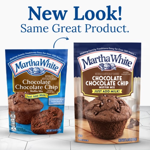 Martha White® Chocolate Chocolate Chip Muffin Mix Perspective: back