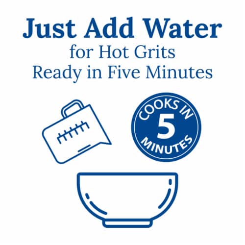 Jim Dandy Quick Grits, 5 lb Bag (80 oz) Perspective: back