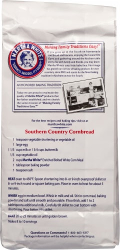 Martha White® Plain Corn Meal Perspective: back